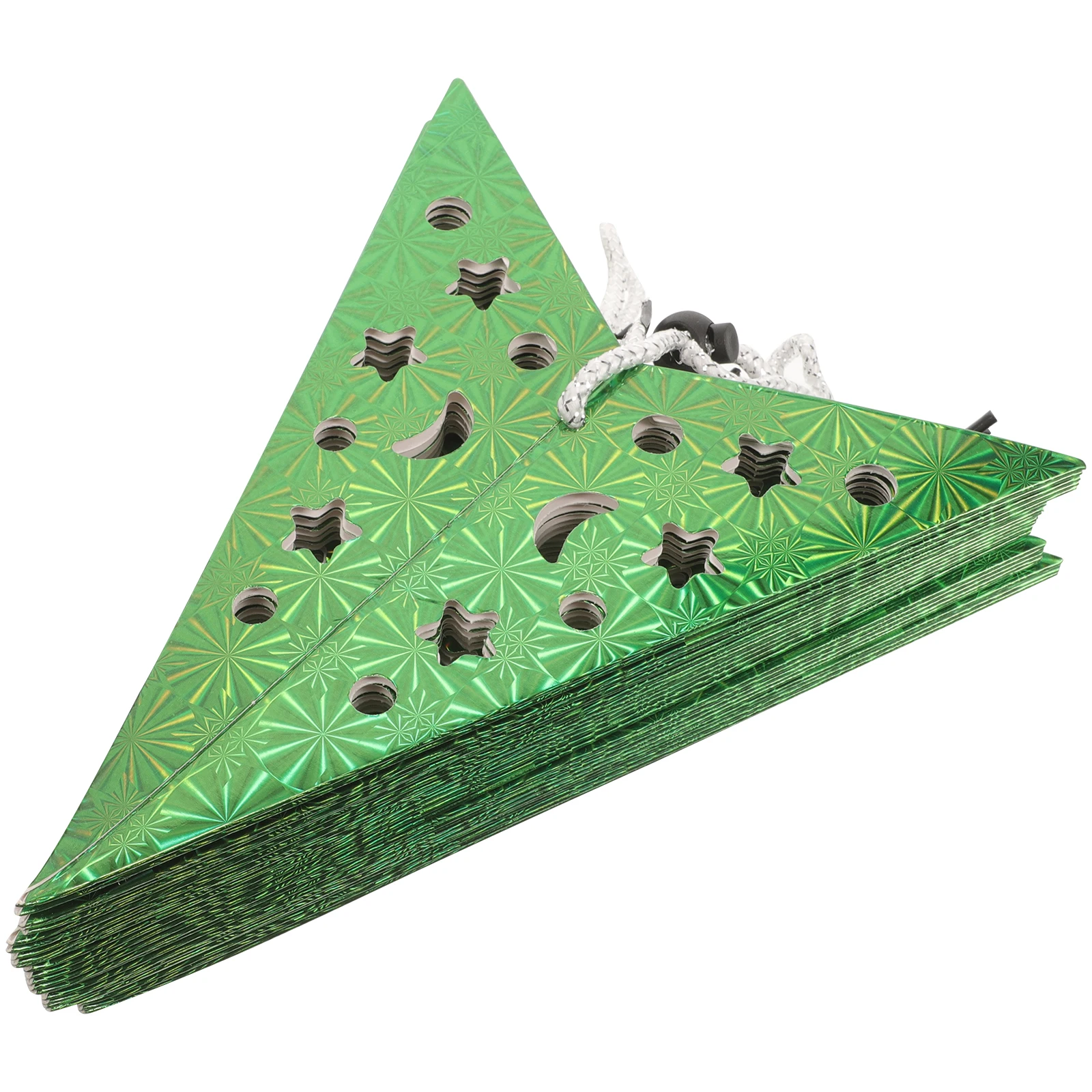 

5pcs Pentagram Lampshade Paper Hanging Star Decorative Shades Wedding Party Green Color Bedroom Living Room Accessories