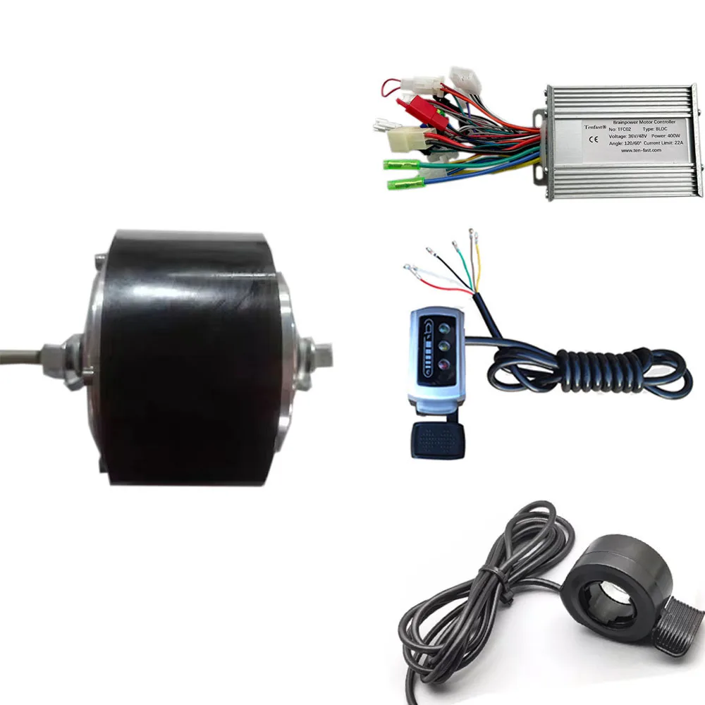 4Inch 24V/36V 250W Electric Hub Motor Kits Gear Brushless Electric Motors Controller Throttle Brakes Set For Low Speed Mobility