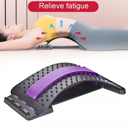 Multi-Level Verstelbare Back Massager Brancard Taille Hals Fitness Lumbale Cervicale Wervelkolom Ondersteuning Pain Relief Spier Brancard