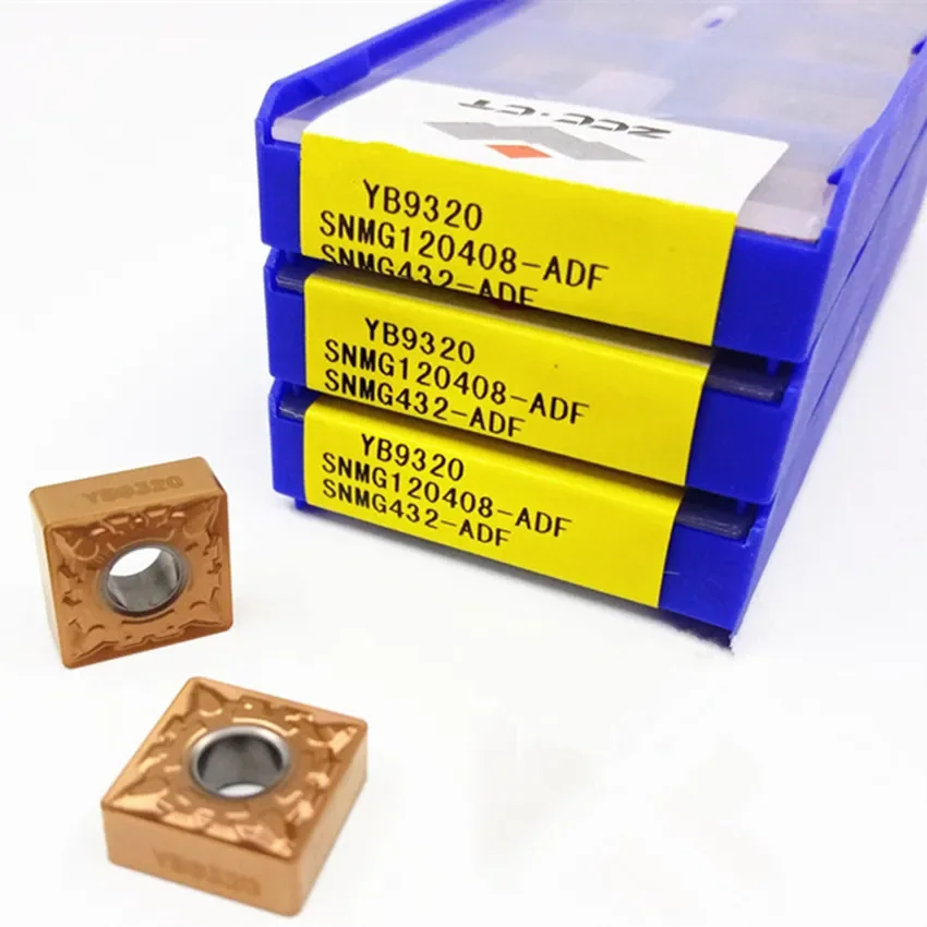 SNMG120404-ADF YB9320/SNMG120408-ADF YB9320/SNMG120412-ADF YB9320 ZCC.CT CNC شفرة كربيد تحول أدوات 10 قطعة/صندوق #6