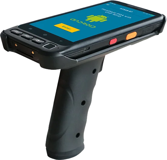 Portable Android 12 PDA Long Range 21m Handheld RFID 4G Memory New Stock 11 RFID Device Reader WIFI 2D UHF for Warehouse