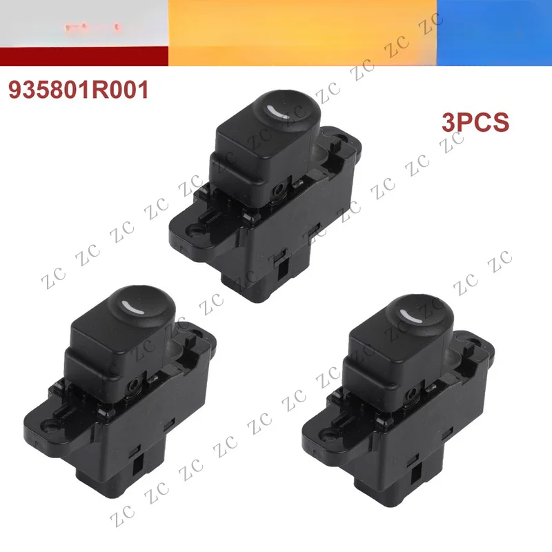 S+ 3X Passenger Side Power Window Switch 935801R001 For Hyundai Accent 2011-2017