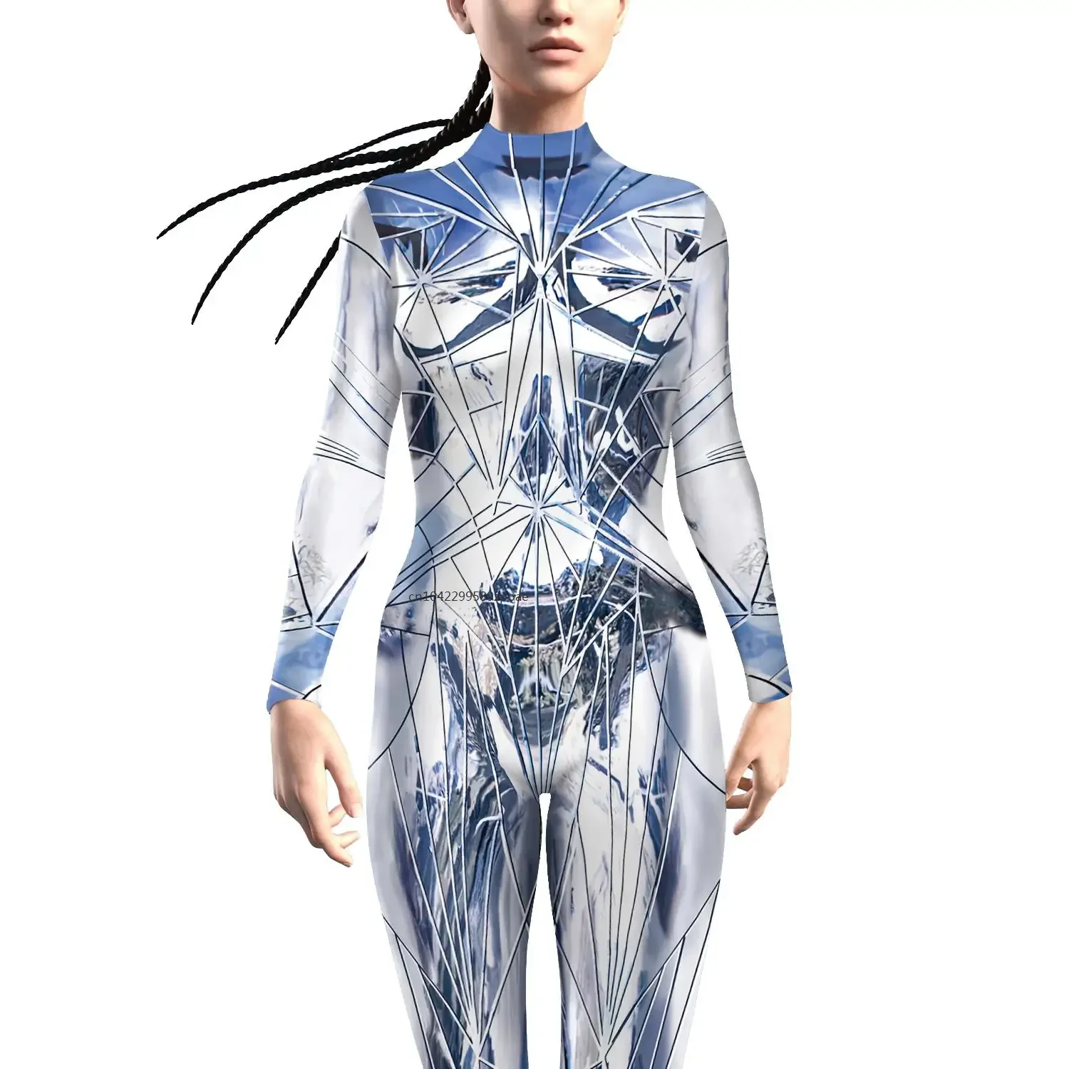 

2024 Halloween Carnival Future Technology Cosplay Costume Robot Steampunk Zentai Bodysuit Fancy Suit Jumpsuits