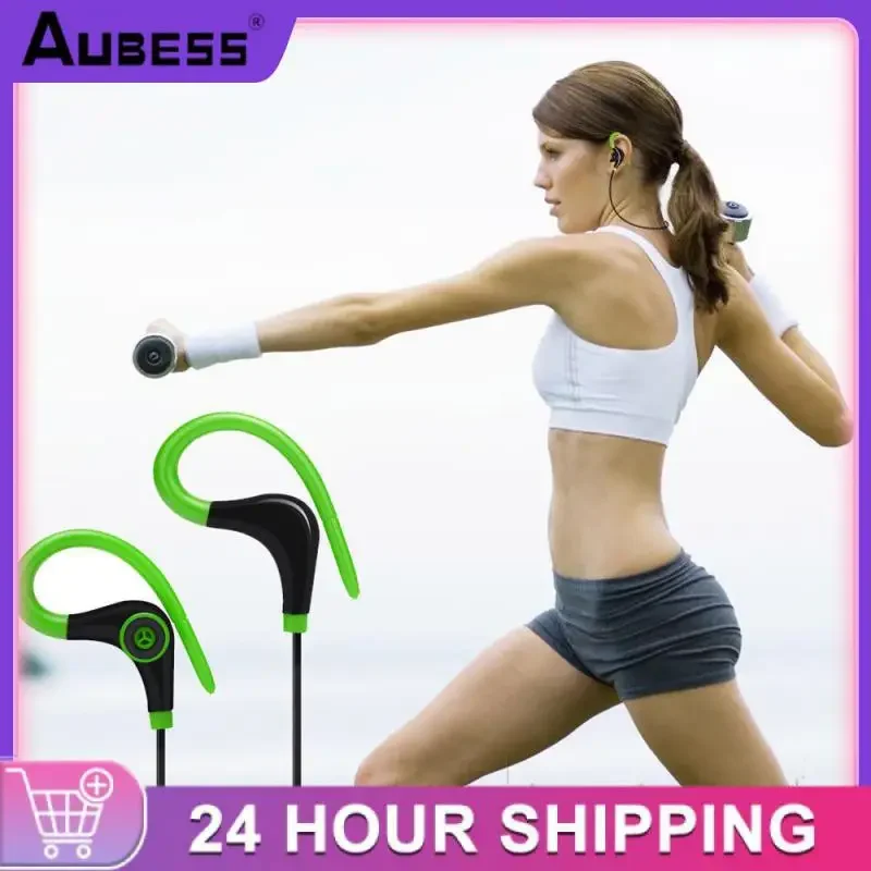 خطاف أذن مريح وآمن، تصميم عالي الجودة ومقاوم للعرق، مكالمات بدون استخدام اليدين، سماعات أذن لاسلكية للرياضة الأنيقة