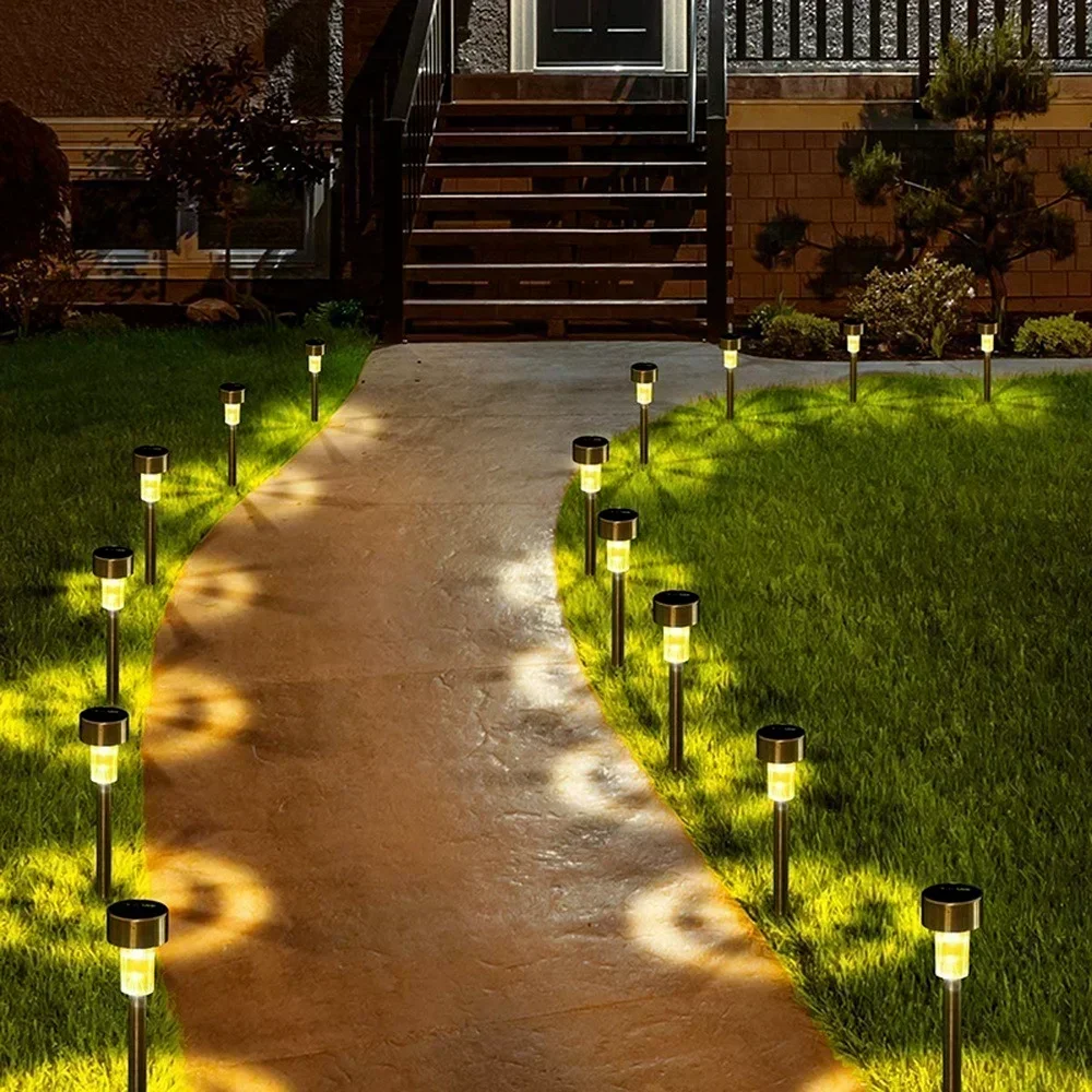 1-10PC Outdoor Solar Light Garden Lamp Solar Powered Waterproof Landscape Path LED Light for Yard Backyard Lawn Patio Decorative