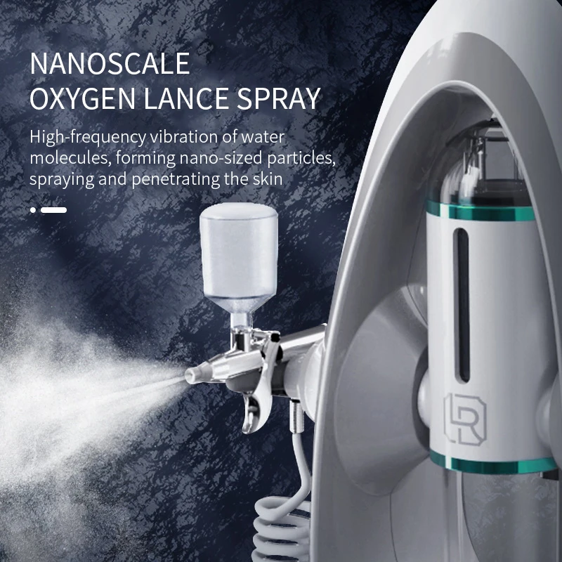 Water Oxygen Jet Machine Cold Hammer Blackhead Removal Facial Moisturizing Spray Injection SPA Micro Bubble Cleansing Instrument