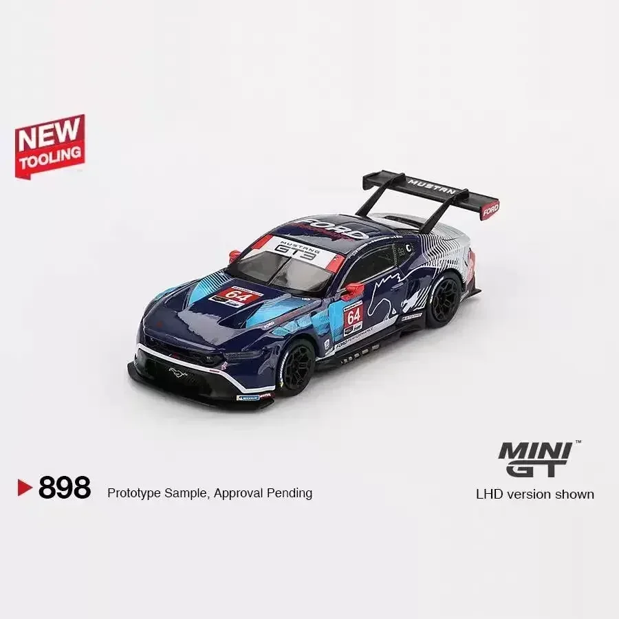 MINIGRack: 64 Porsche Ford GT3 R 911 80 77 64 AO Racing 2023 VIRginia Roxy Pink Alloy Die, Considérant le modèle de voiture 872 889 898, Noël