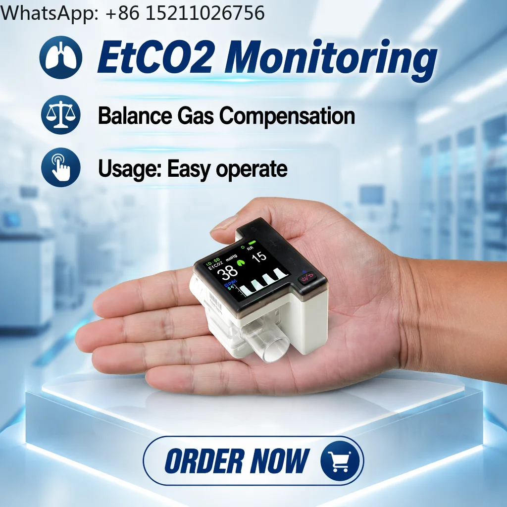 LTSP02 Portable Etco2/Co2 Capnograph -ing Machine Capnography Etco2 - for Human