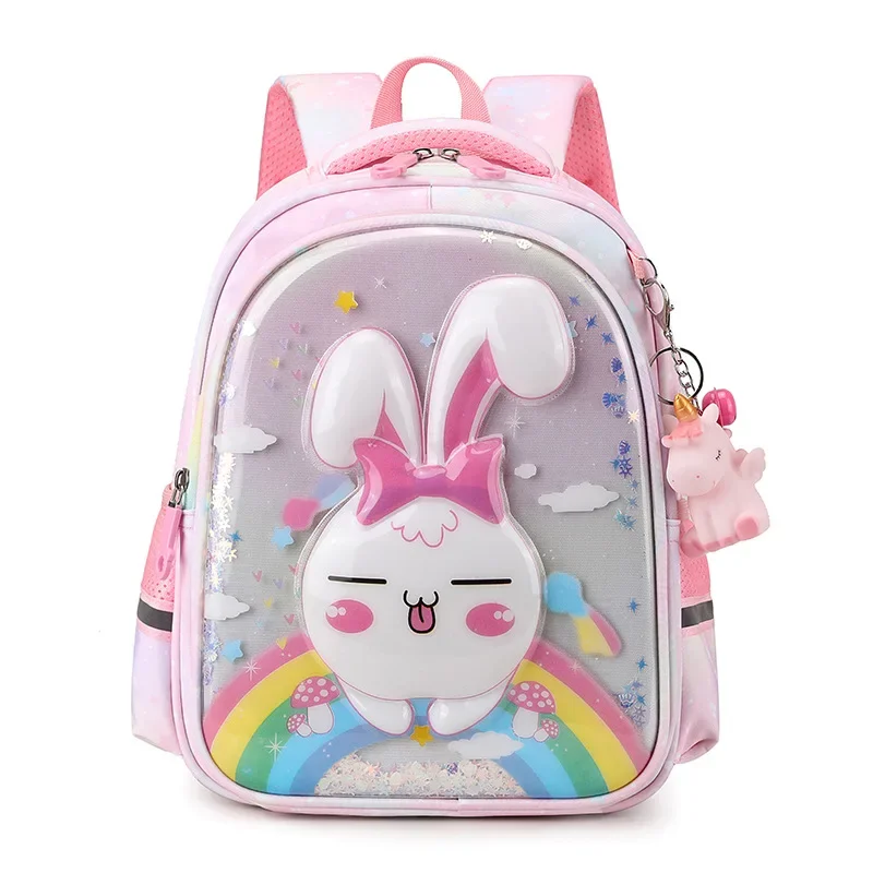 Kindergarten Backpack Multi-layer Waterproof Cute Cartoon Preschool Children Schoolbag