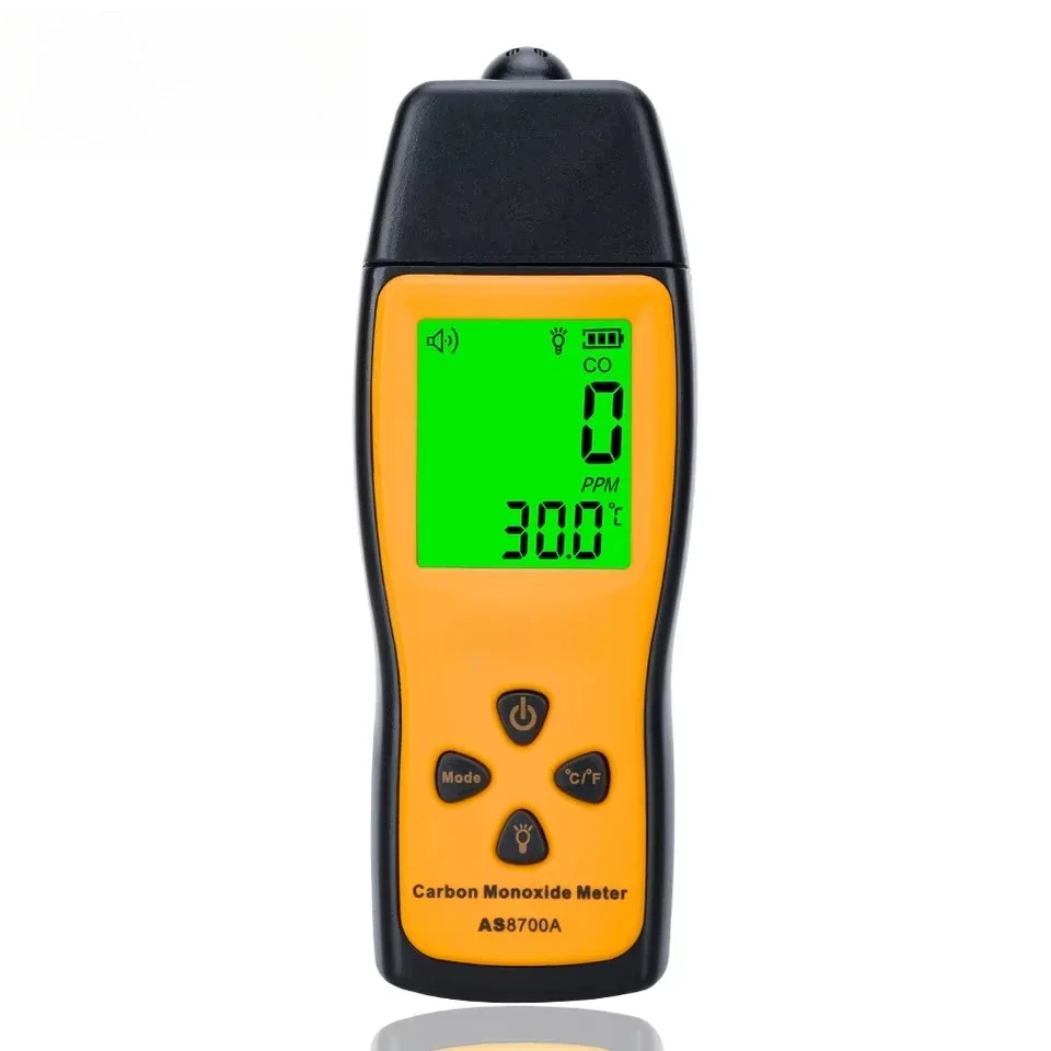 Handheld Carbon Monoxide Meter Portable CO Gas Leak Detector High Precision Alarm Buzzer Gas Analyzer 1000ppm