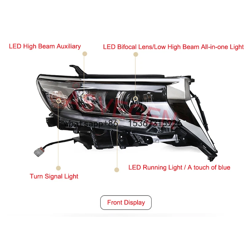 New Design Auto Head Lamp Led Head Lamp for Toyota Prado headlight 2017-UP