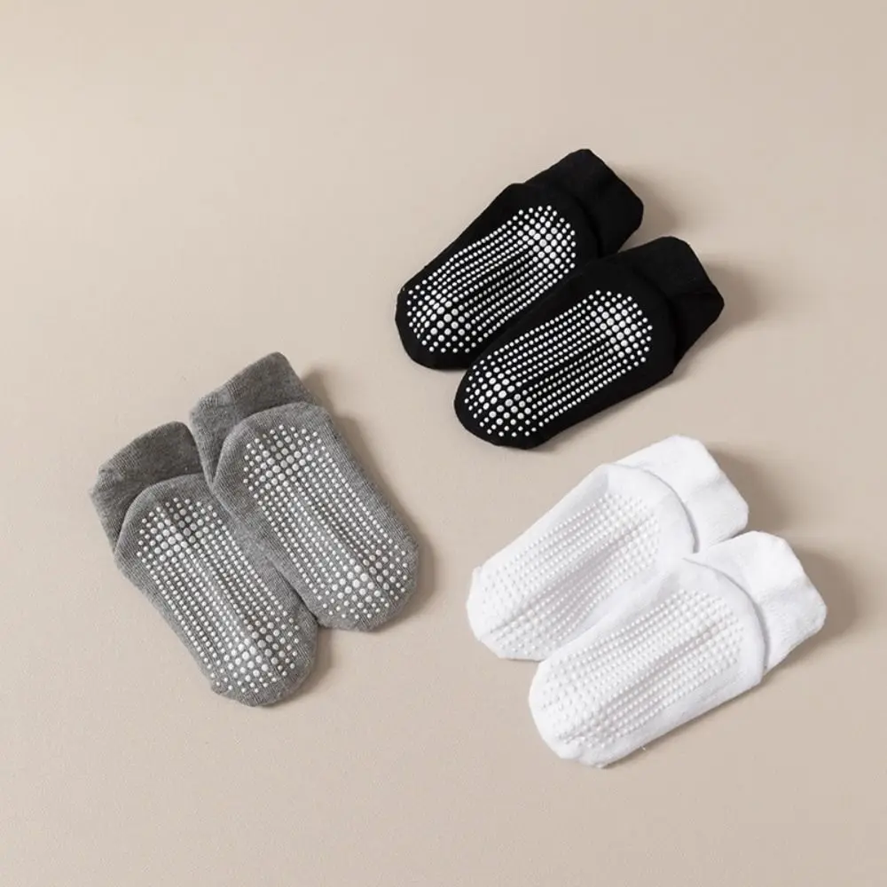 

6Pairs New Cotton Baby Solid Socks Newborn Infant Kids Tube Sock Non-slip Short Toddle Walking Socks First Walkers