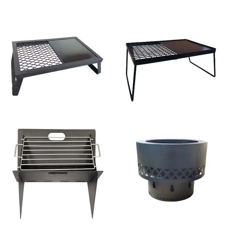 

2026 Modern Outdoor Cold-rolled Steel Plate Bonfires Brazier Smokeless Stove Charcoal Camping Fire Pit