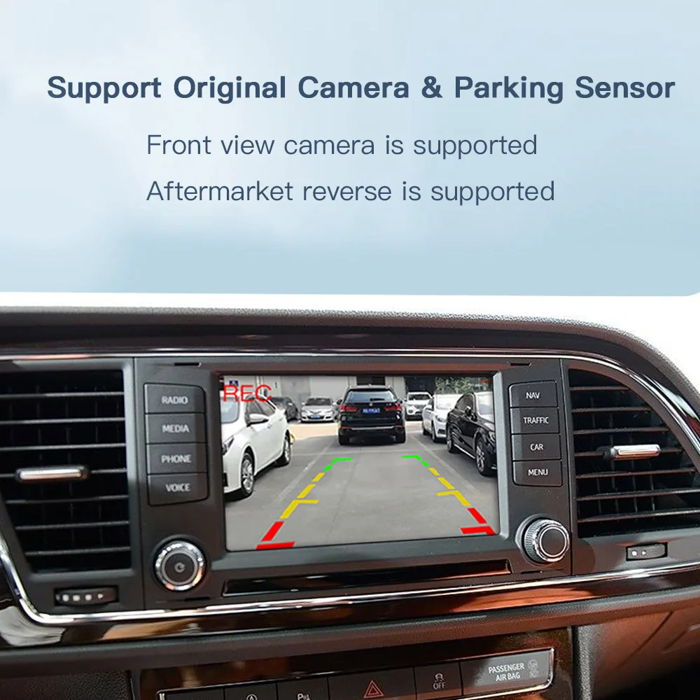 Wireless Carplay Interface For VW Seat Leon Mk3 5F Golf7 Arona IBIZA Toledo Ateca 2013-2019 MIB Support OEM Camera Android Auto view 4