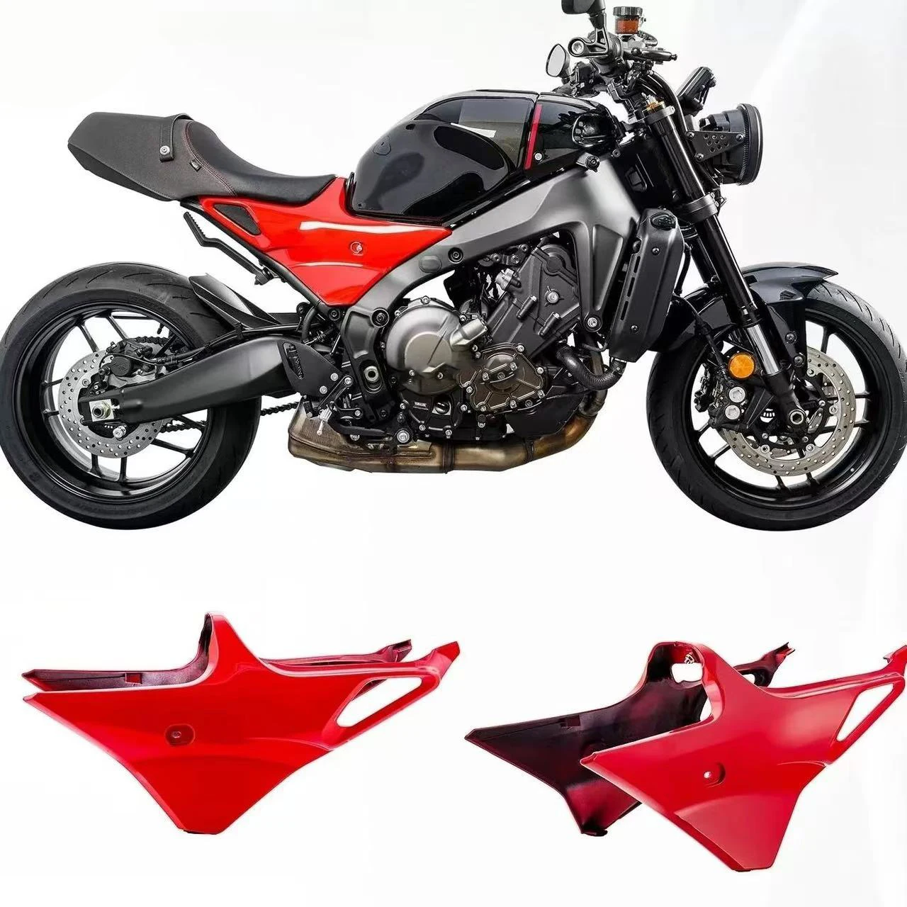 Motorcycle Accessories Left & Right Seat Side Cover Fairing Panel Frame Guard For Yamaha  XSR900 XSR 900 2022 2023 2024 2025 view 2