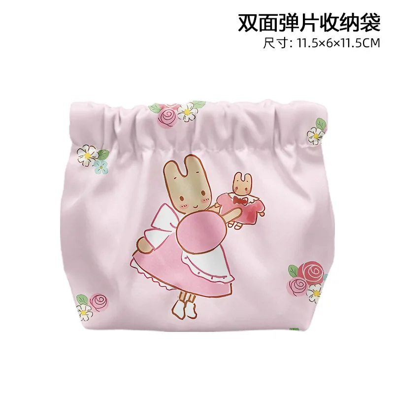 Sanrio Kawaii Marroncream Anime Cartoon Creative Peripheral Coin Purse Wallet Cosmetic Storage Bag Decoration Girl Birthday Gift