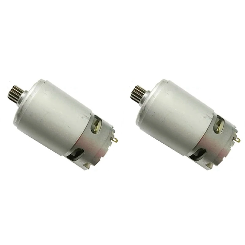 2Pcs 15 Teeth DC Motor Replacement For 12V For GSR 1080-2-Li TSR1080-2-LI GSR1200-2-LI Cordless Drill Driver