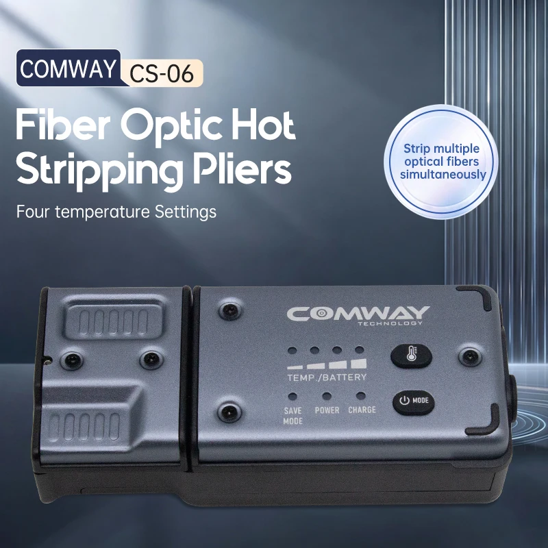 Comway Cs-06/Cs-09 Fiber Optic Hot Stripping Pliers Bare Fiber Optic Cable Invisible Fiber Optic Clamp Type Hot Stripping Pliers Fiber Optic Cable Stripper Wire Stripping Pliers