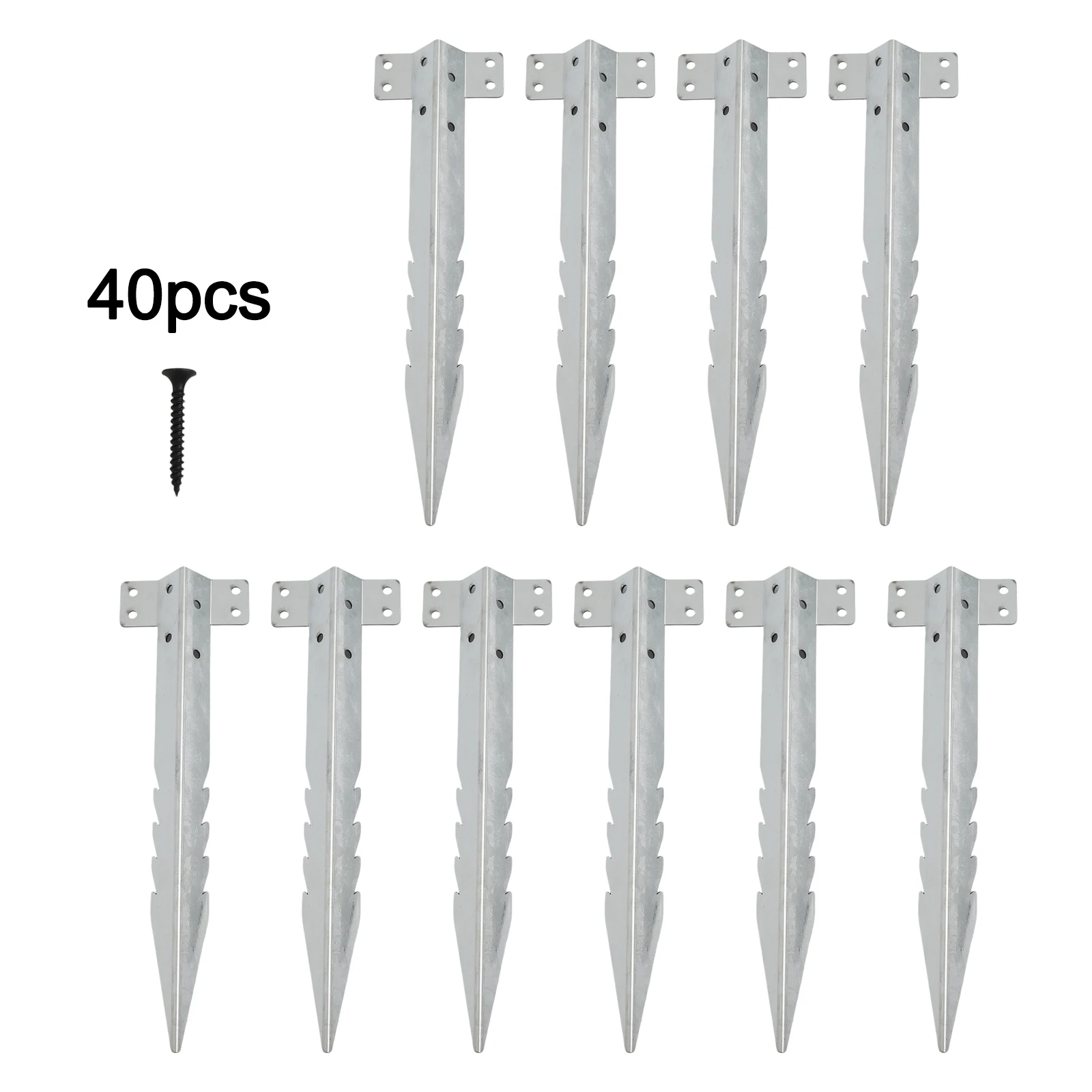 As Shown Railway Sleeper Brackets Easy Installation Screws Garden Structure Cost-effective Gardening Solution Serrated Design