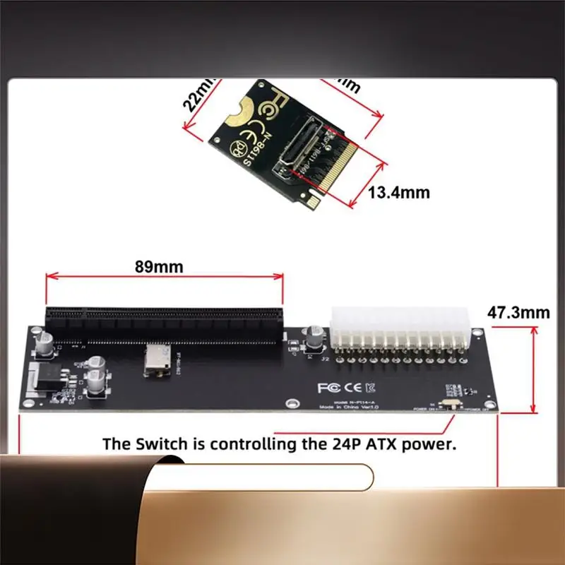 PCI-E 3.0 M-Key M.2 إلى Oculink SFF-8612 SFF-8611 محول المضيف بطاقة الرسومات الخارجية SSD محول ل GPD WIN Max2-N35R