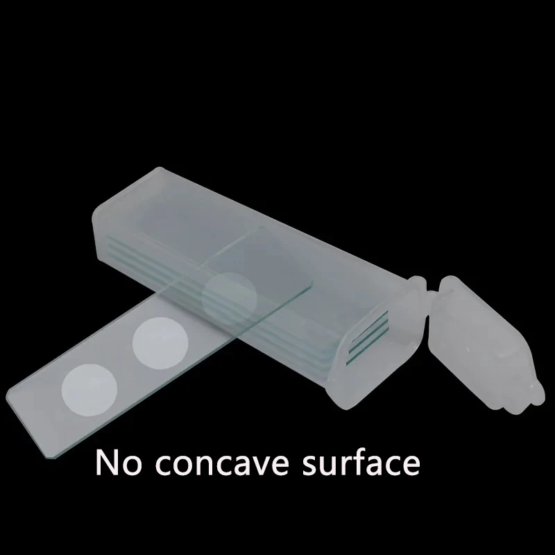 

5 Pieces Reusable Concave Blank Glass Slides or Prepared Slides For Biological Microscope Laboratorial Consumables