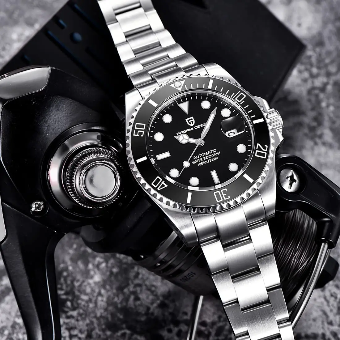 PAGANI DESIGN PD-1639 Automatic Watches for Men Mechanical Sports Men's Wrist Watch MIYOTA Movement Ceramic Bezel 100M Water