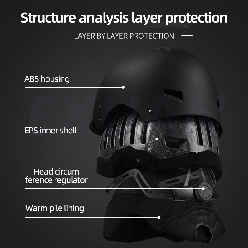 Casco da sci sportivo ABS maschio e femmina adulto Isolamento termico integrato Casco da sci e pattinaggio su ghiaccio Casco da neve Casco di sicurezza