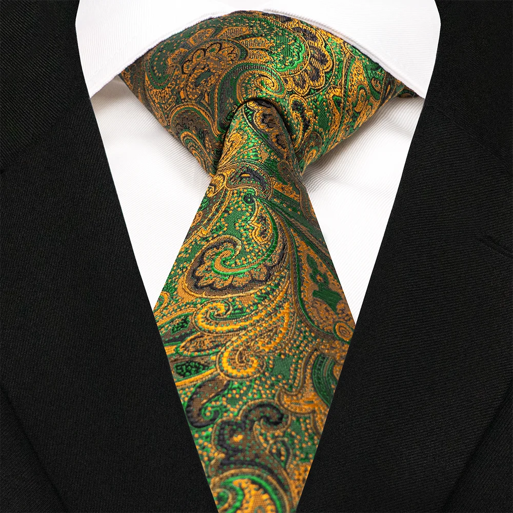 EASTEPIC 8 cm elegante gestreifte Krawatten für Herren, Herren-Accessoire, karierte Krawatte, Paisley-Krawatte, Blumenmuster, für formelle Anlässe, Hochzeitsgeschenk – Detail 13
