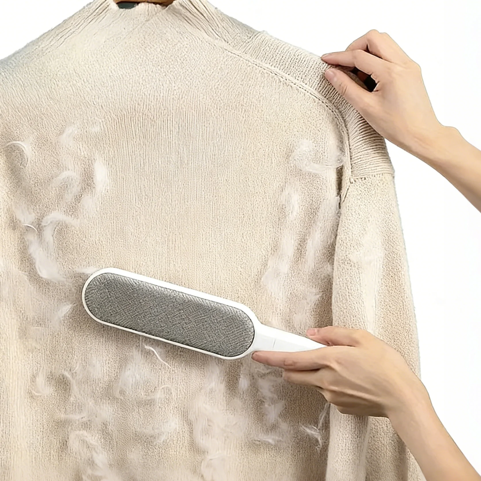 

Щетка для удаления ворса и пыли для шкафа и повседневного использования – моющаяся, многоразовая, двусторонняя, статическая, для удаления ворса с пальто, свитеров, рубашек, шерсти животных