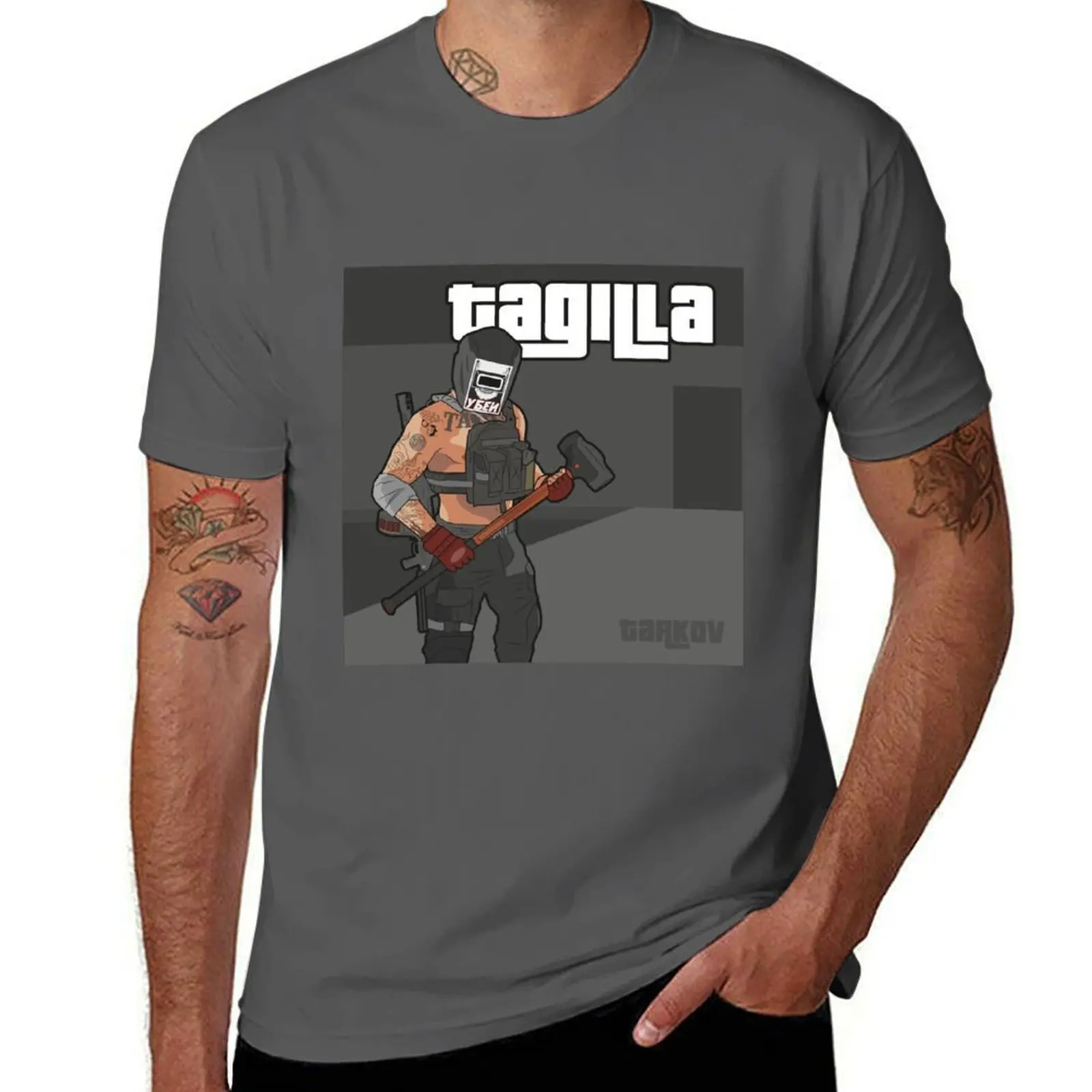 

Tagilla - Escape From Tarkov - GTA Style T-Shirt man t shirt cotton cotton t shirts high quality T-Shirt