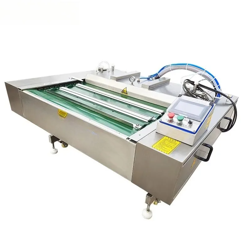 Automatic Continuous Vacuum Pack Machine for Cheese, Sea Food & Other Foods