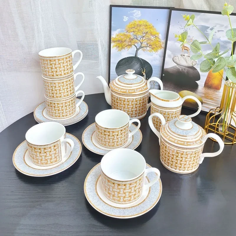 European fashion coffee cup saucer ceramic home afternoon  set gift