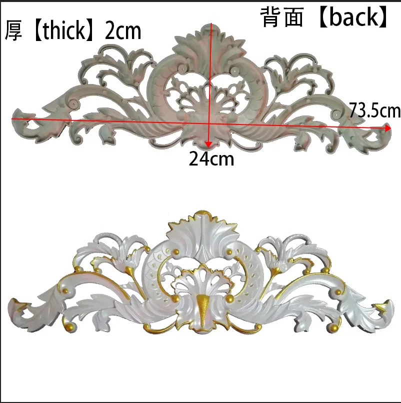 European beam bracket ceiling decorative pass decorative elephant trunk non-plaster line Roman column column head PU wood carvin