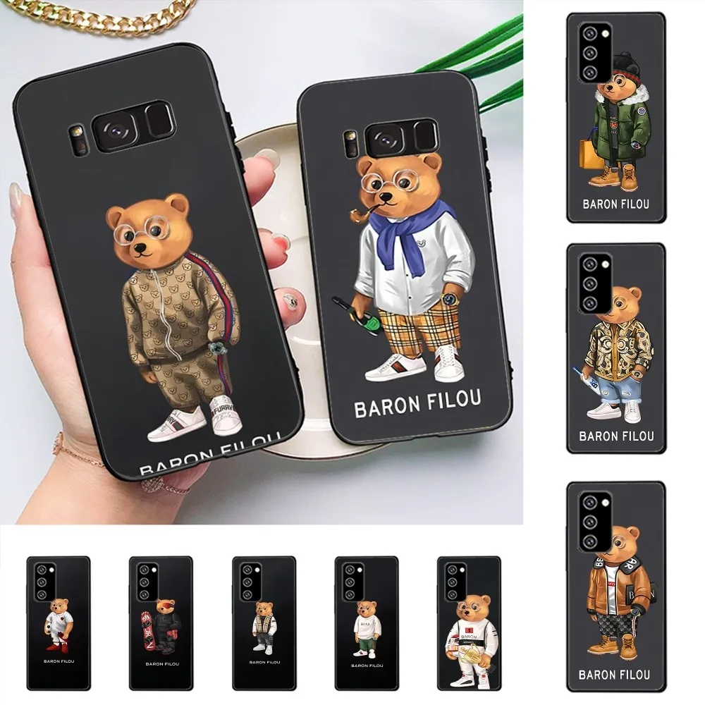 Fashion B-Baron F-Filou Bear Phone Case For Samsung A 10 11 12 13 20 21 22 30 31 32 40 51 52 53 70 71 72 73 91 13 shell