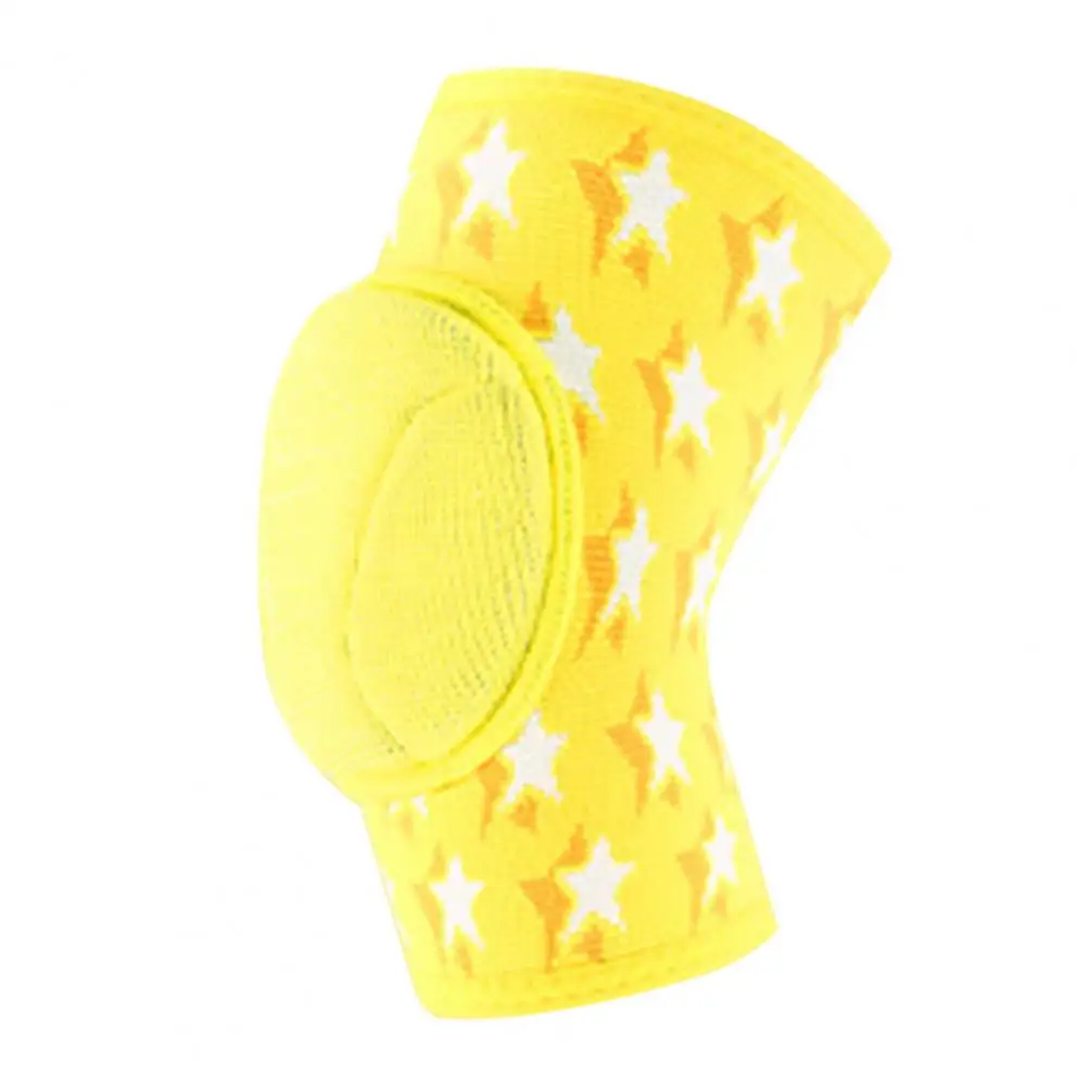 1Pc Knitting Knee Pad Soft Anti Slip Strip Support Knee Brace Anti-collision Shock Absorption Knee Protector for Kids