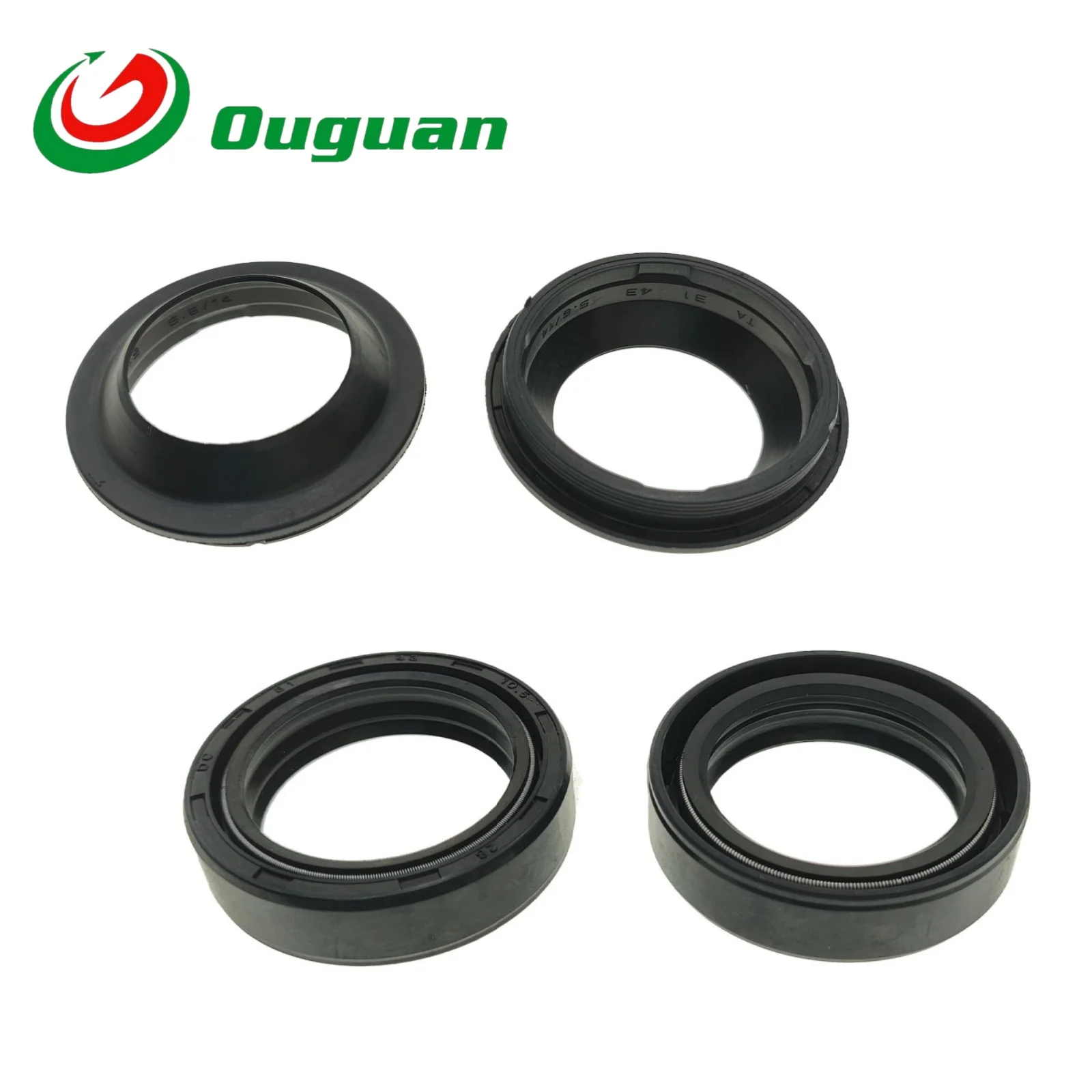 ouguan 31x43x10.5 for Kawasaki GPZ305 KX80 Suzuki GSX-R125 Yamaha YBR TTR RD Factor Fazer 125 150 Front Fork Dust Cover Oil Seal