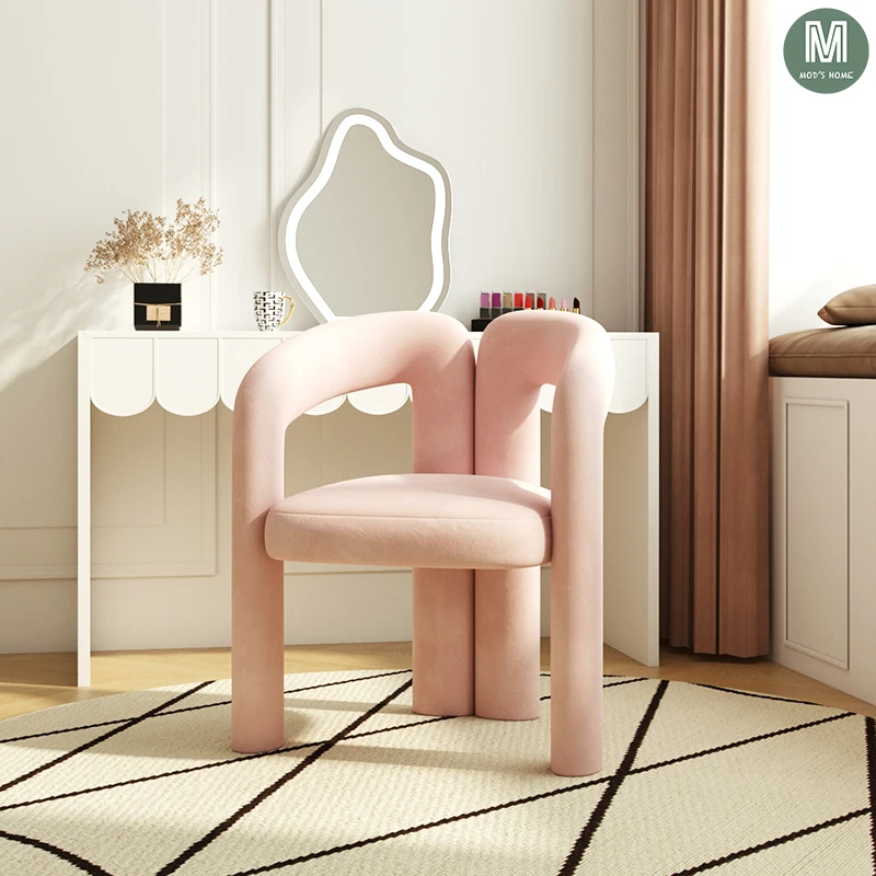 

Bedroom dressing chair, light luxury makeup bench, modern simple small apartment home dresser chair, nail stool, beauty chair