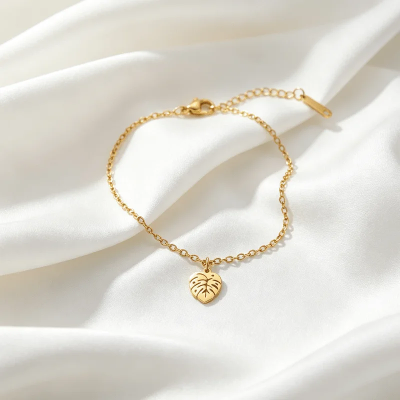 High-quality fashionable Golden anklet, anklet round snake clip bead chain, hypoallergenic, non-fading, fashion trend, a must fo
