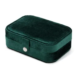 Soft Velvet Stackable Jewelry Tray Case Jewelry Display Storage Box Portable Ring Earrings Necklace Organizer Box Jewelry Holder