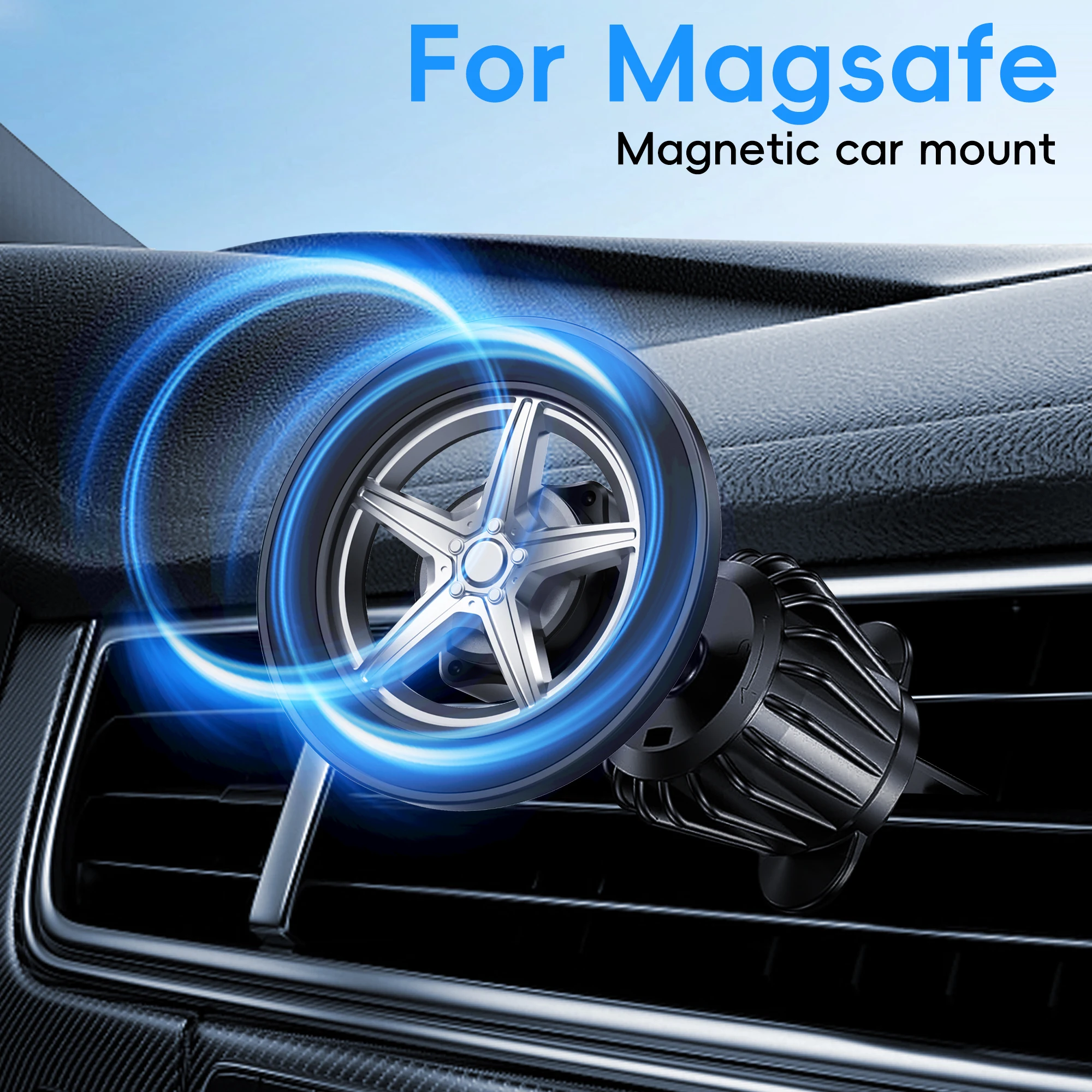 

Магнитный держатель телефона для автомобиля [Модернизированная сильная магнитная мощность] Автомобильное магнитное крепление для телефона, вентиляционное отверстие, держатель для мобильного телефона без помощи рук