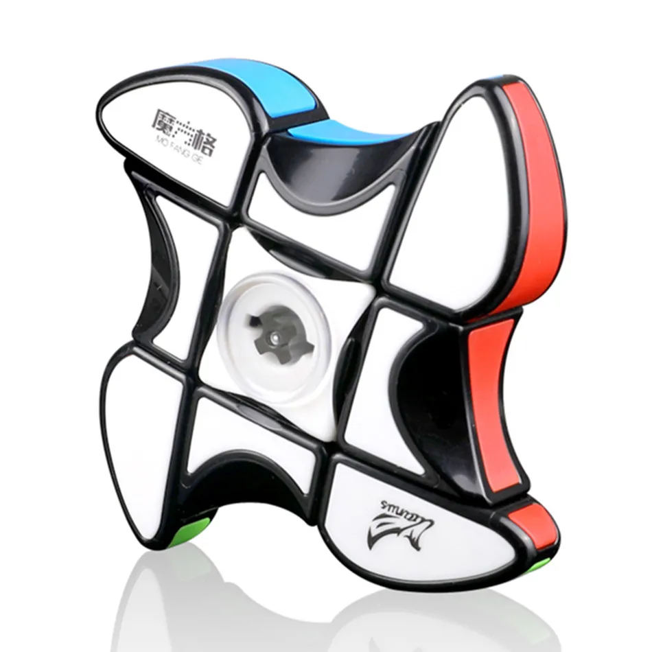 Qiyi Mofangge-Anti-Stress Magic Cube, Windmill S, Upgraded Version, Spinner, 1x3x3 Puzzle, Speedcube, Fingertip Gyro Twist, 133