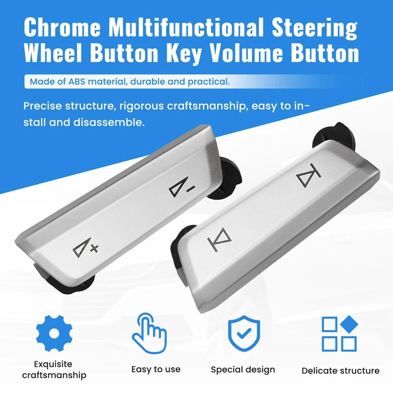 Chrome Multifunctional Steering Wheel Button Key Volume Button For VW Golf 8 MK8 Passat B8 PA T ROC 30D959442J