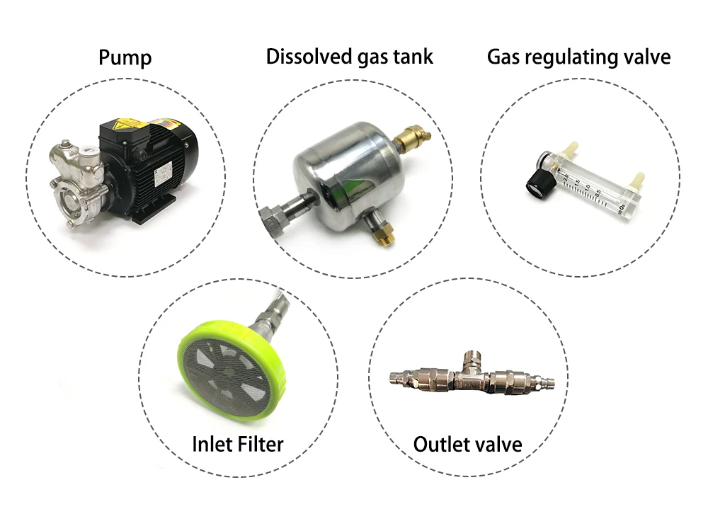 YS Gas Liquid Mixing Pump,Nano Microbubble Generator, Ozone Water Mixing Pump (0.5kw-1T/h) Only Pump