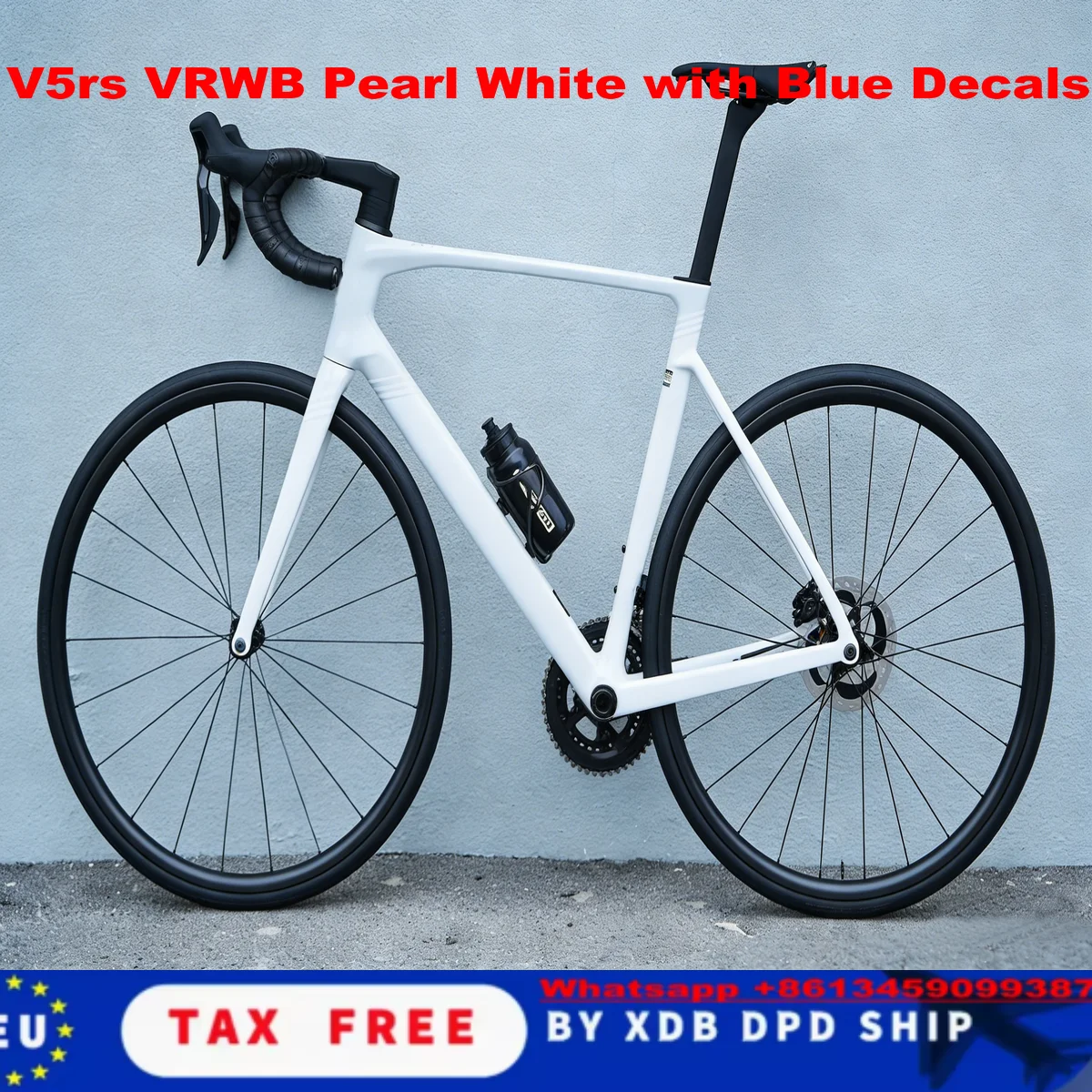 

60 Colors VRWB Pearl White V5RS Complete Bike Carbon Road Bicycle With Frame R7170 Groupset Wheelset