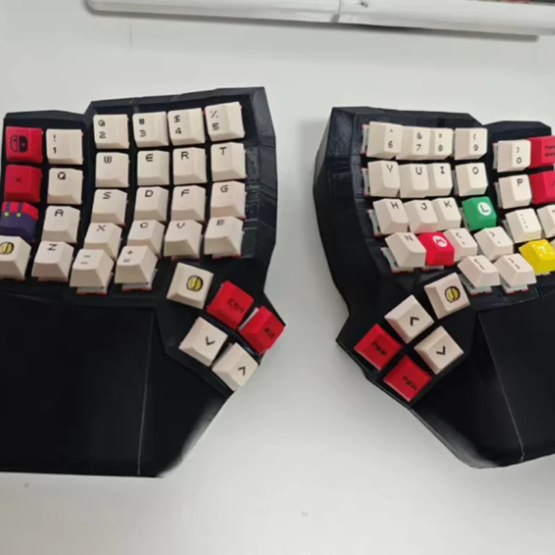 Dactyl Manuform Split Mechanical Keyboard Kit Hot Swap Wired Single Mode VIAL TypeC 62key Ergonomics Split Mechanical Keyboard