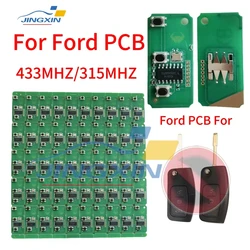 JINGXIN Ford PCB 433/315MHz Remote Key For Ford Focus 3 Mondeo C Max S Max Galaxy Fiesta Blade Case 3 Buttons car Key pcb