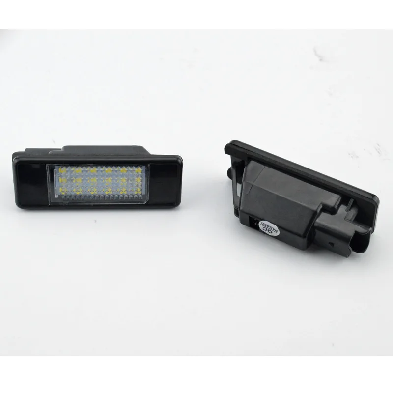 2Pcs Canbus Car LED Number License Plate Light For Citroen C2 C3 C5 C5 C6 C8 For Peugeot 106 1007 207CC 307 308 3008 406 508 607