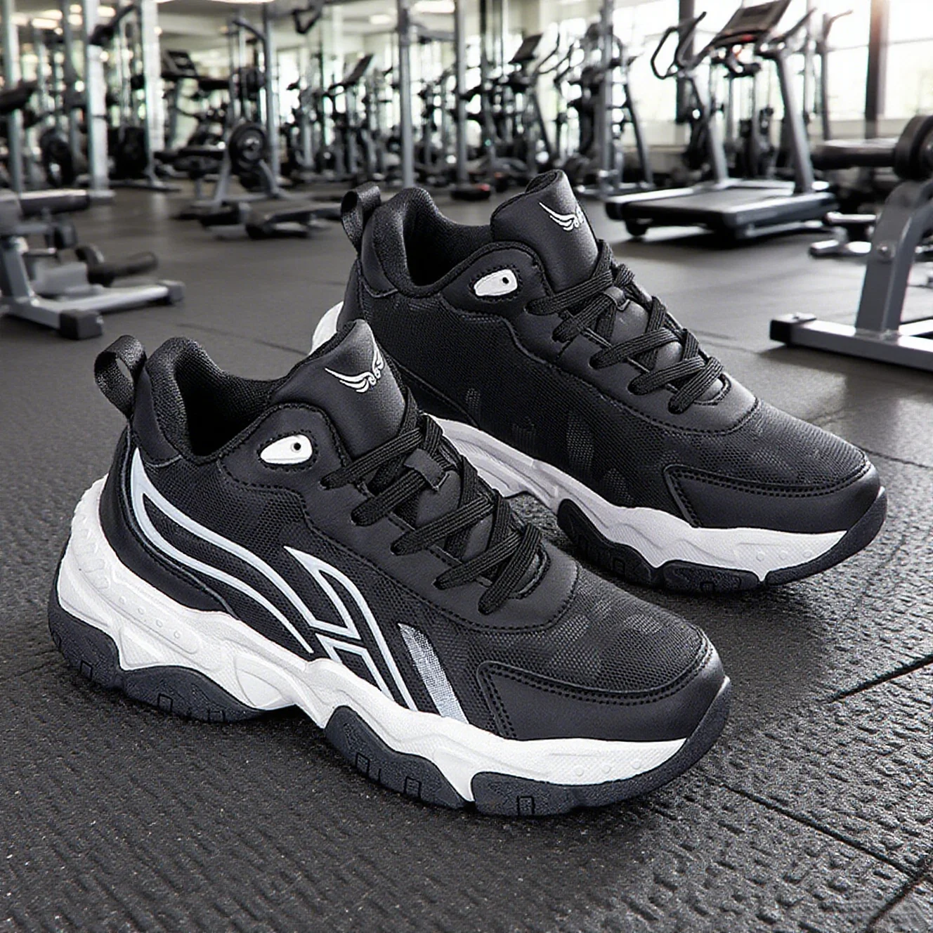 

Autumn men's thick-sole dad shoes student leather versatile casual sneakers outdoor niche men's shoes