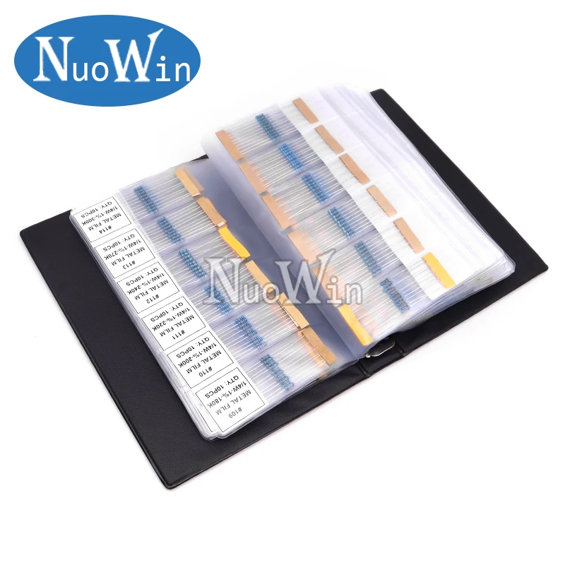 1/4W Metal Film Resistor Kit 1% 122 130 140 158 values each 10pcs 0.25W Resistance Assorted Pack Sample Book