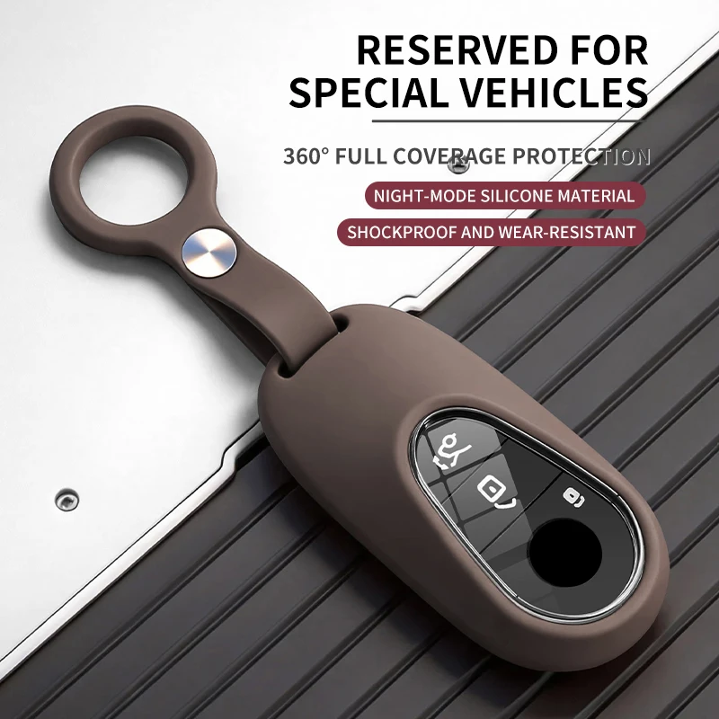 Liquid Silicone Rubber Car Key Case Cover For Mercedes-Benz E300L C260L A200L GLB220 GLE350 GLA180 GLC300 A B G R Class GLA GLK